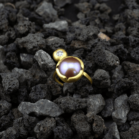 contemporary unique engagement ring