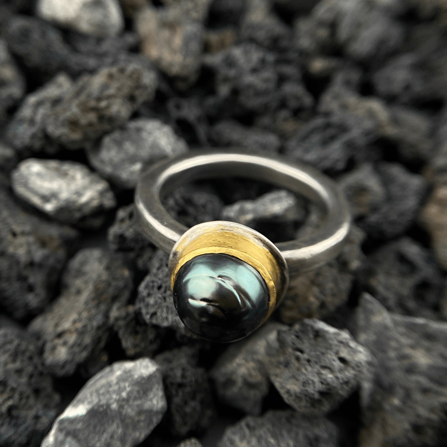 Intuitive Insight Tahitian Pearl Ring - YFarmani Jewelry