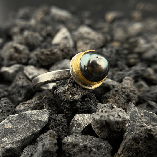 Intuitive Insight Tahitian Pearl Ring - YFarmani Jewelry