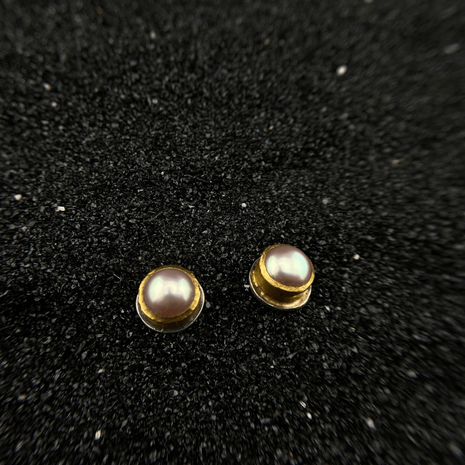 Little Softness - Pearl Studs - YFarmani Jewelry