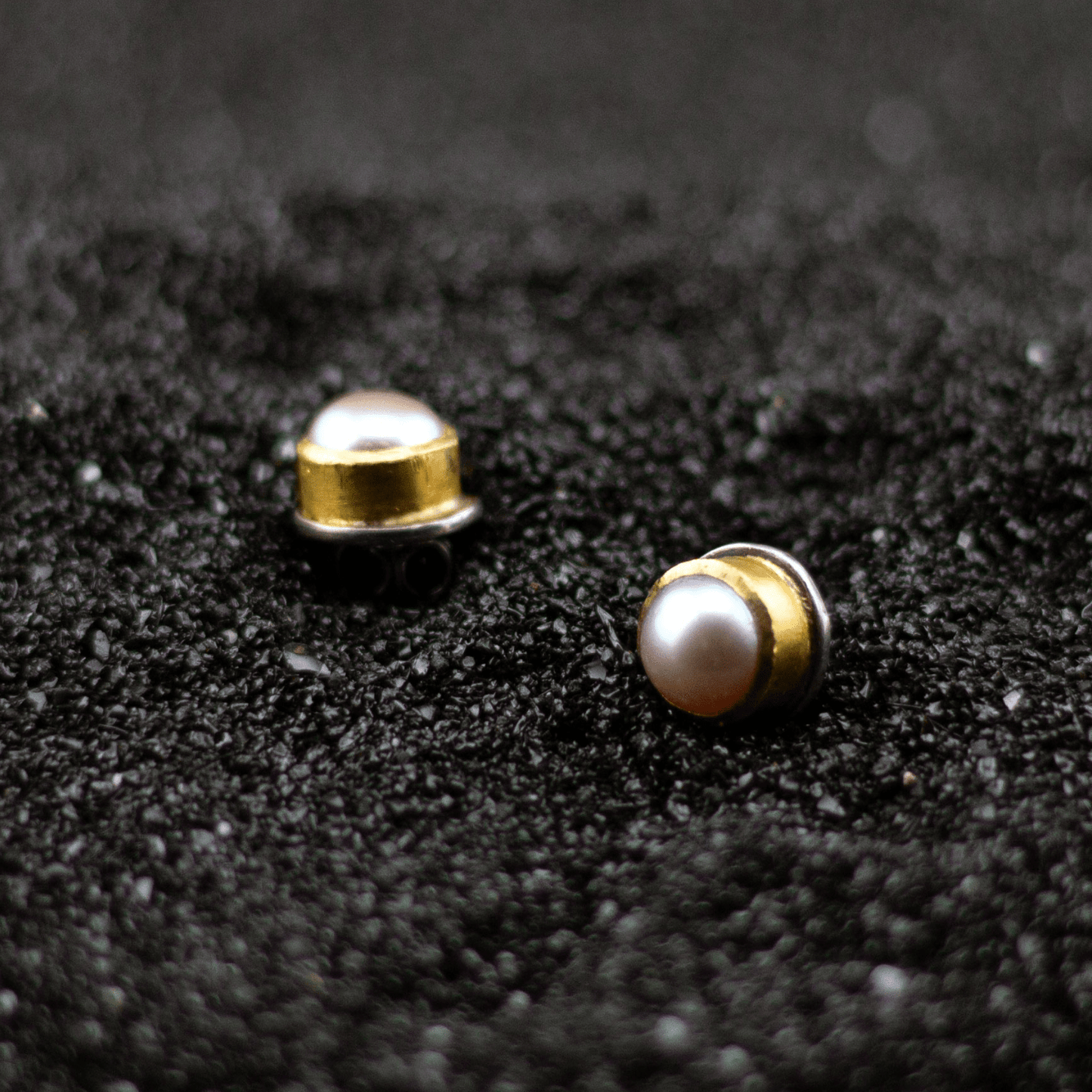 Little Softness - Pearl Studs - YFarmani Jewelry