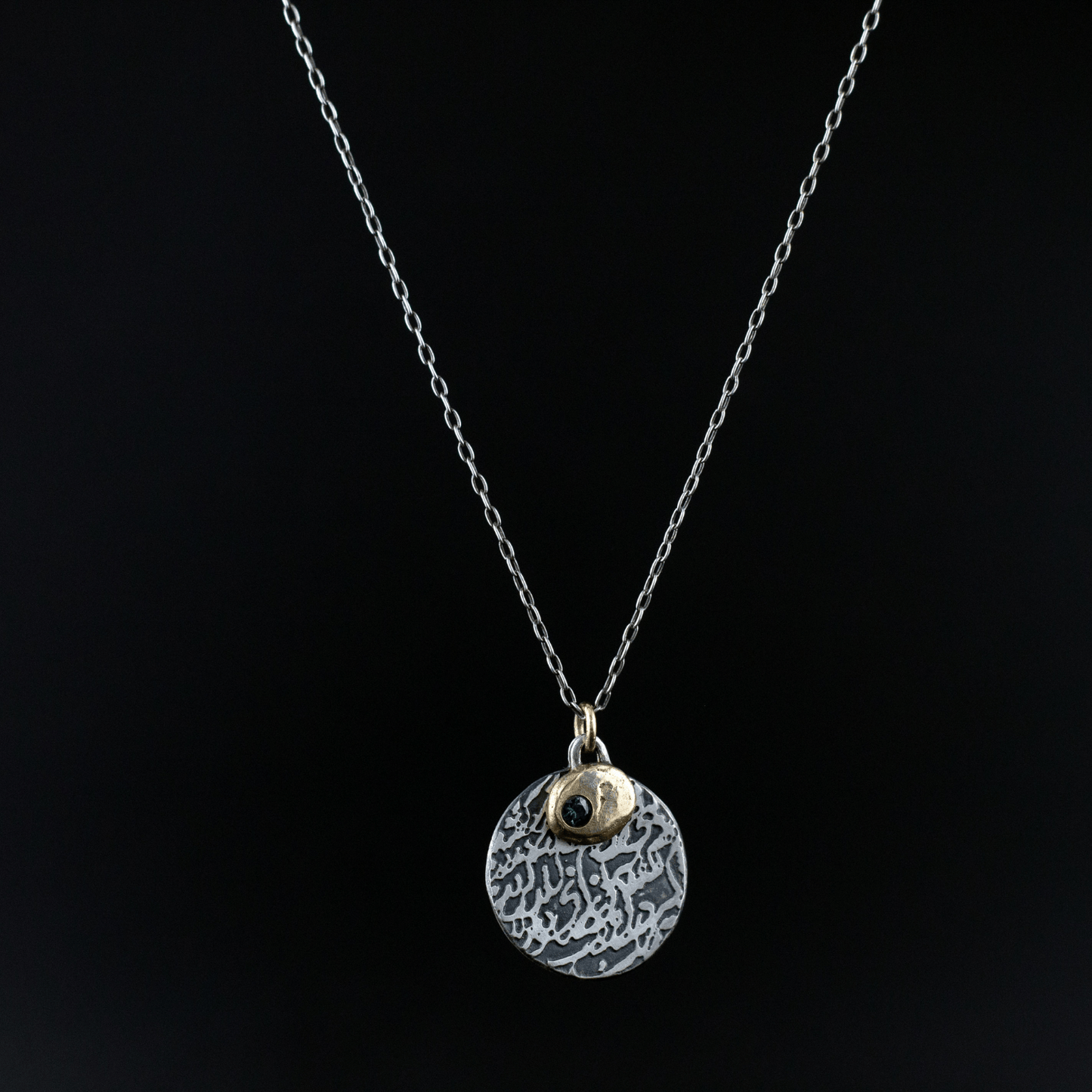 One Love Etched Necklace - YFarmani Jewelry