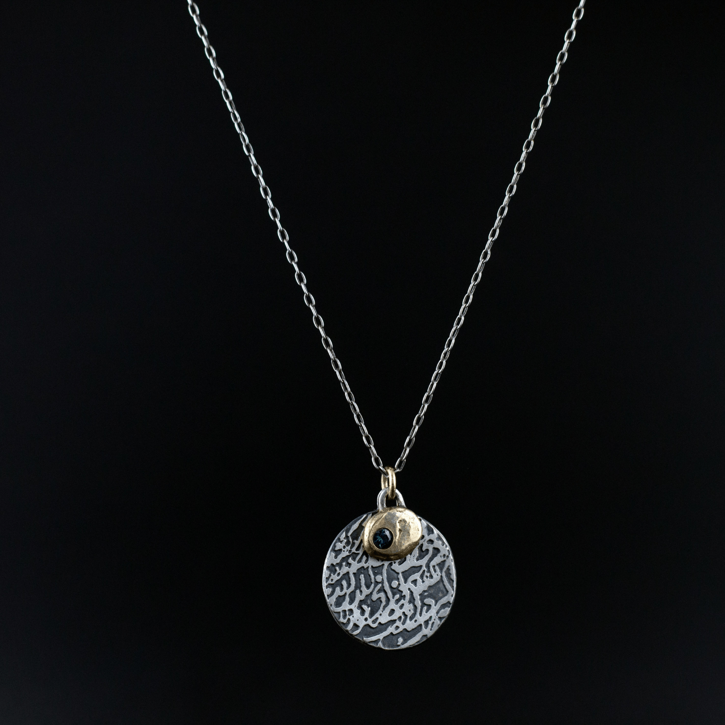 One Love Etched Necklace - YFarmani Jewelry