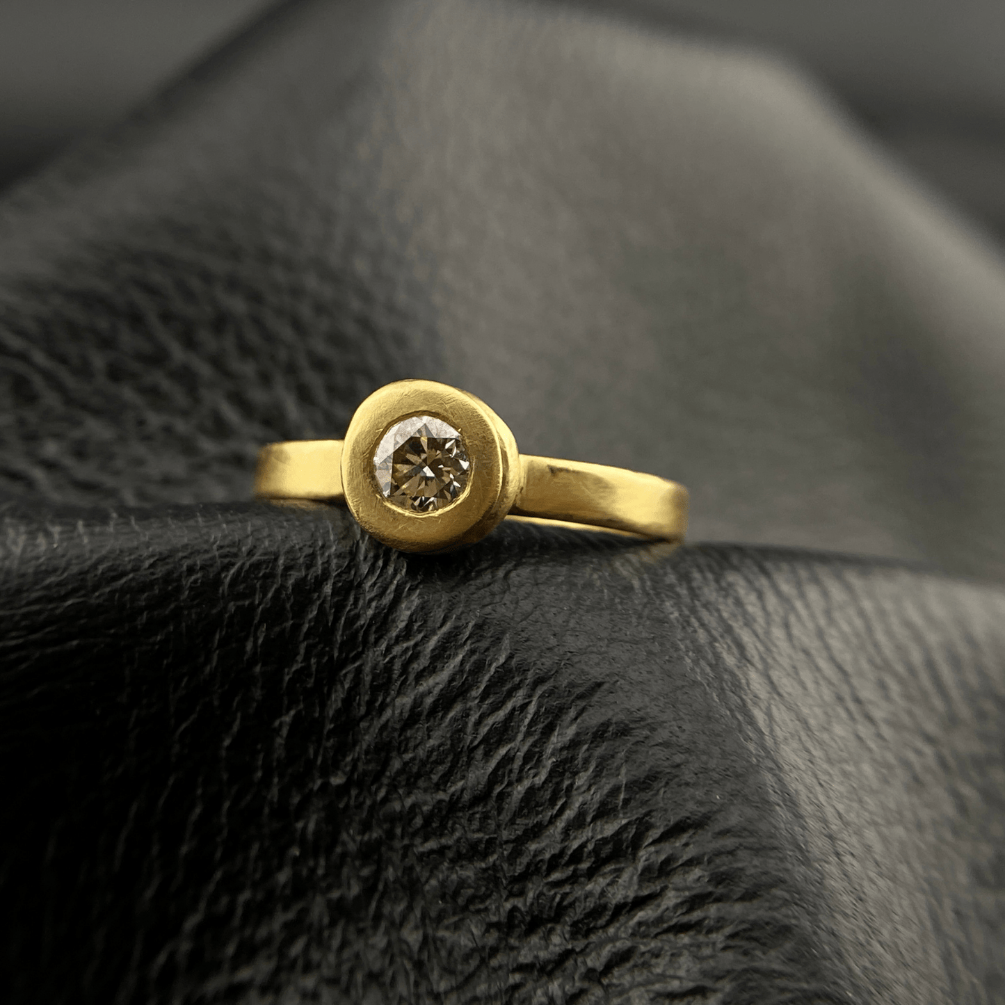 Shine Like A Carbon Negative Diamond Ring - YFarmani Jewelry