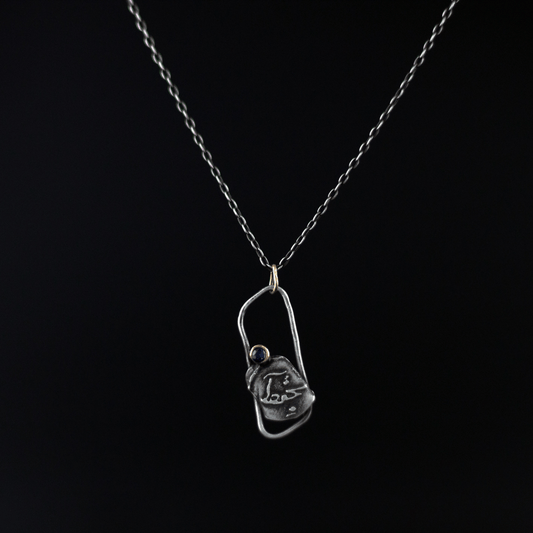 Come Home Etched Necklace - YFarmani Jewelry