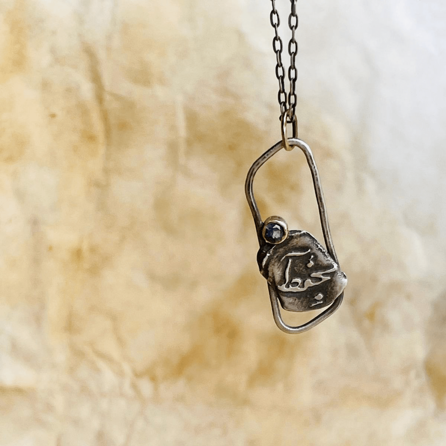 Come Home Etched Necklace - YFarmani Jewelry